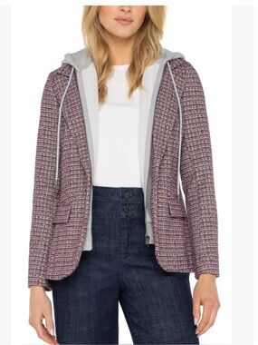 Liverpool Boyfriend Blazer with Zip Out Hood - M